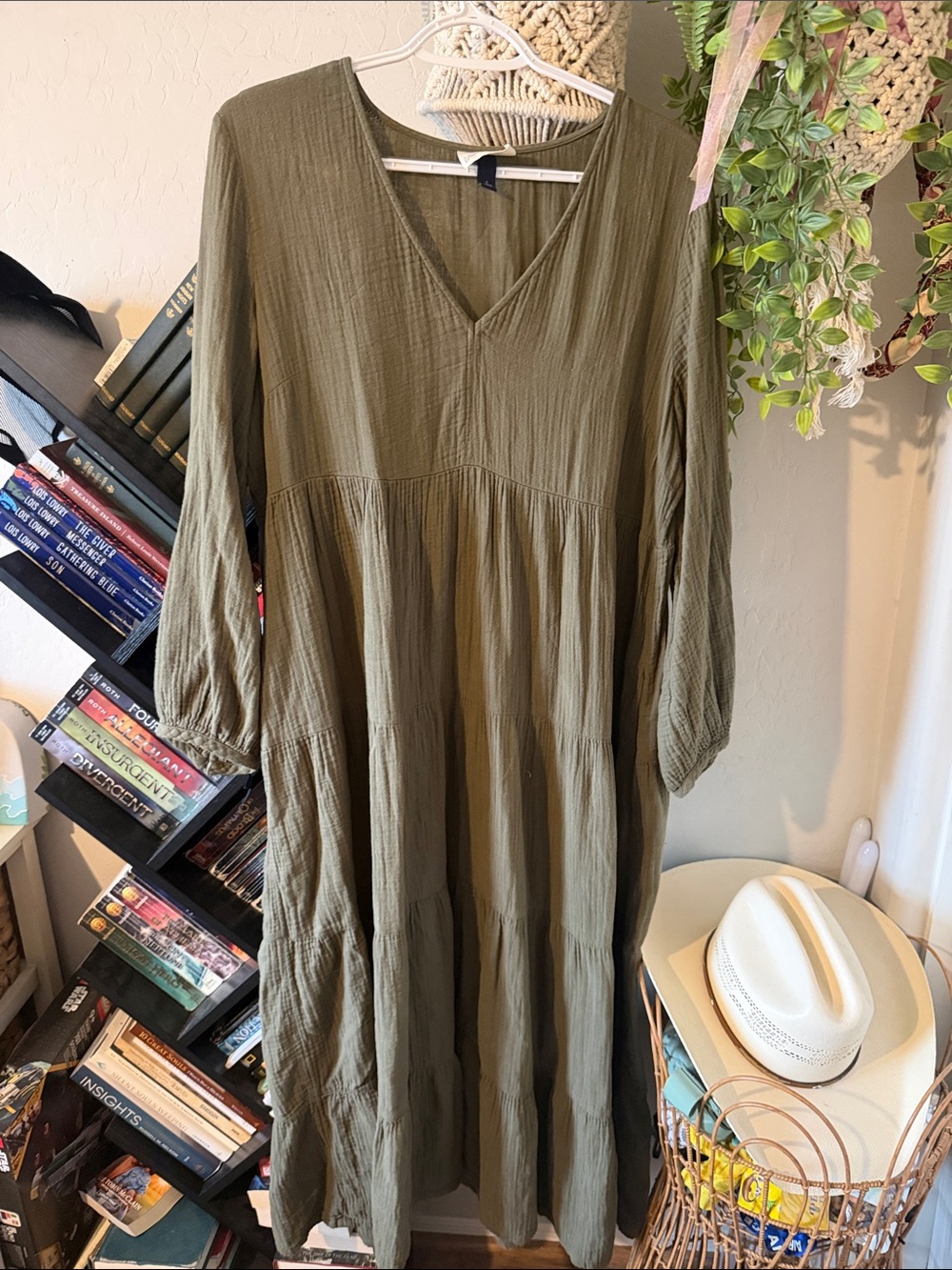 Universal Thread Olive Green Maxi Dress